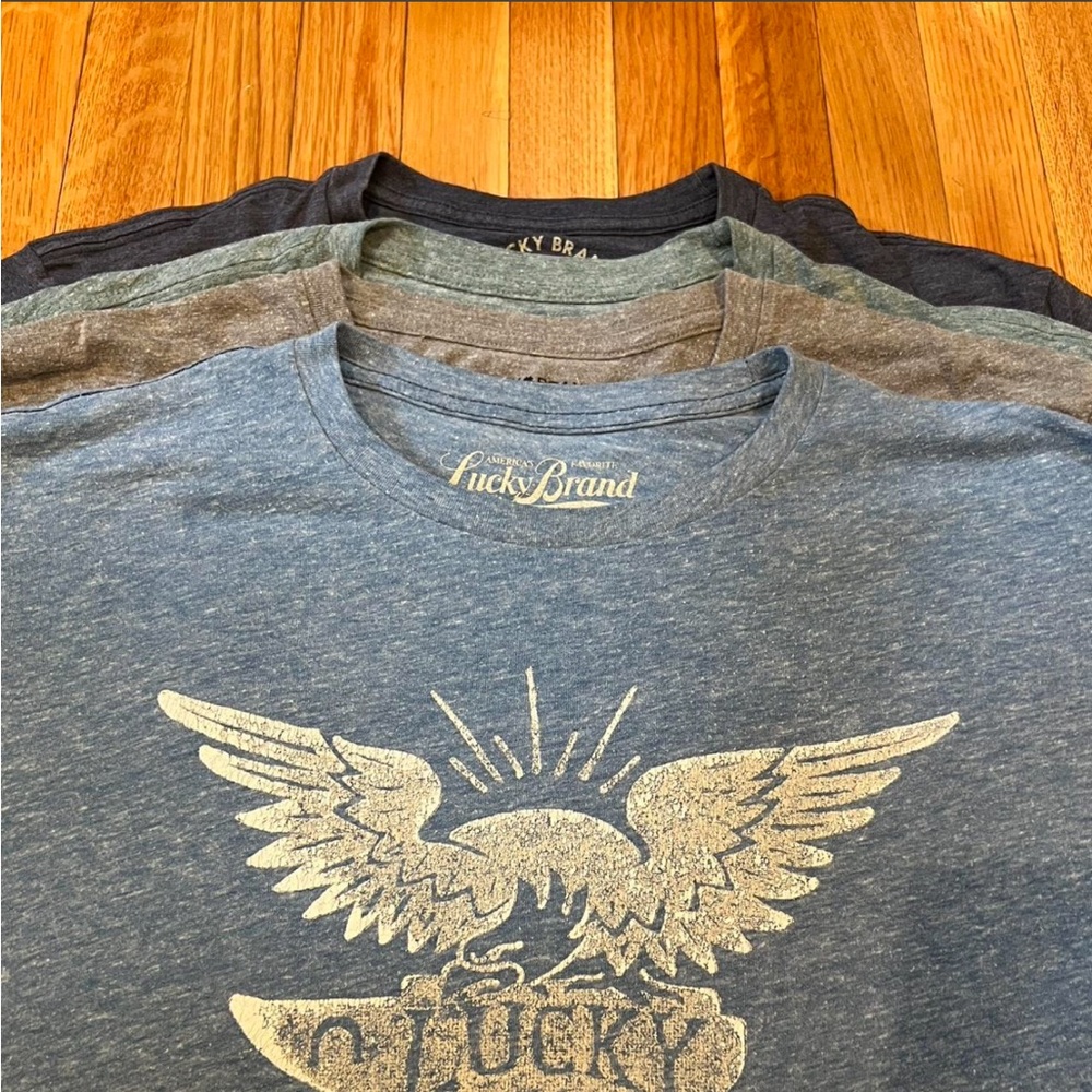 Lucky Brand Graphic Crewneck T-shirts (4-pack)